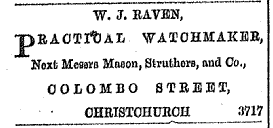 William James RAVEN - Watchmaker [click on image]